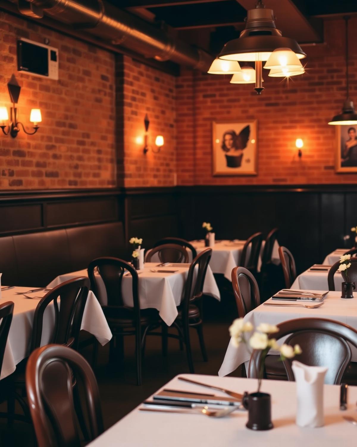 Misto's intimate dining room