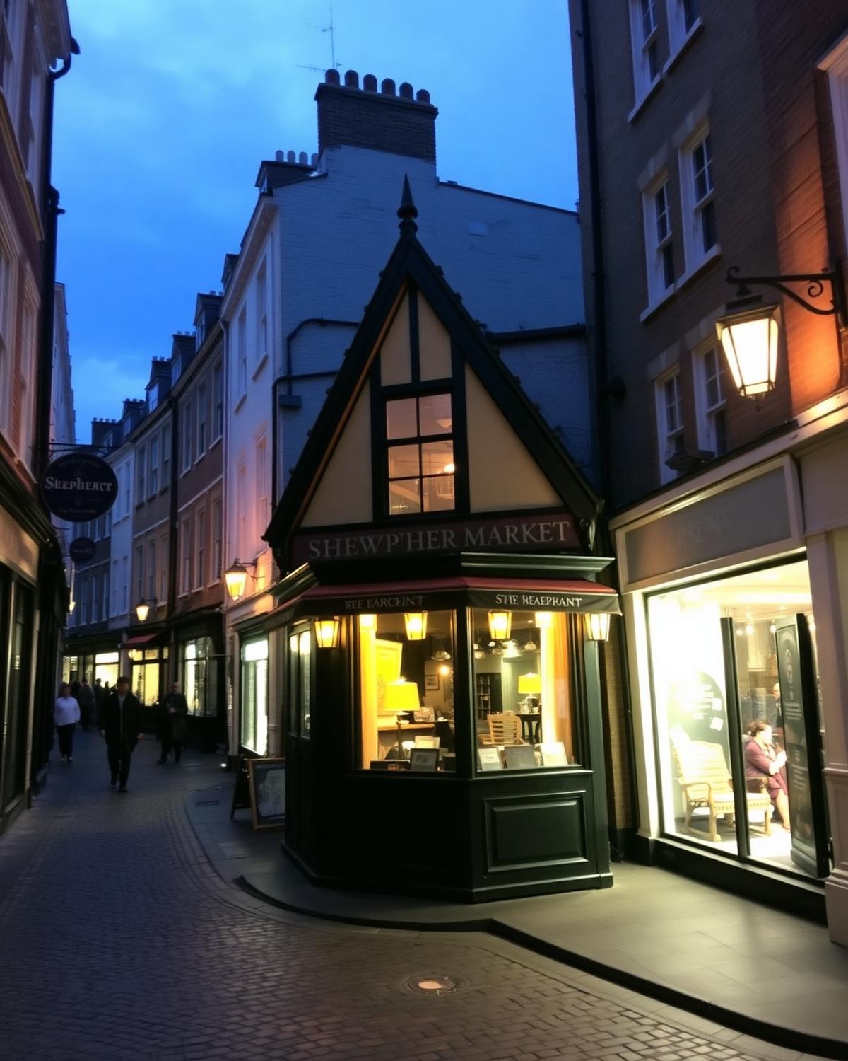 Shepherd Market at dusk